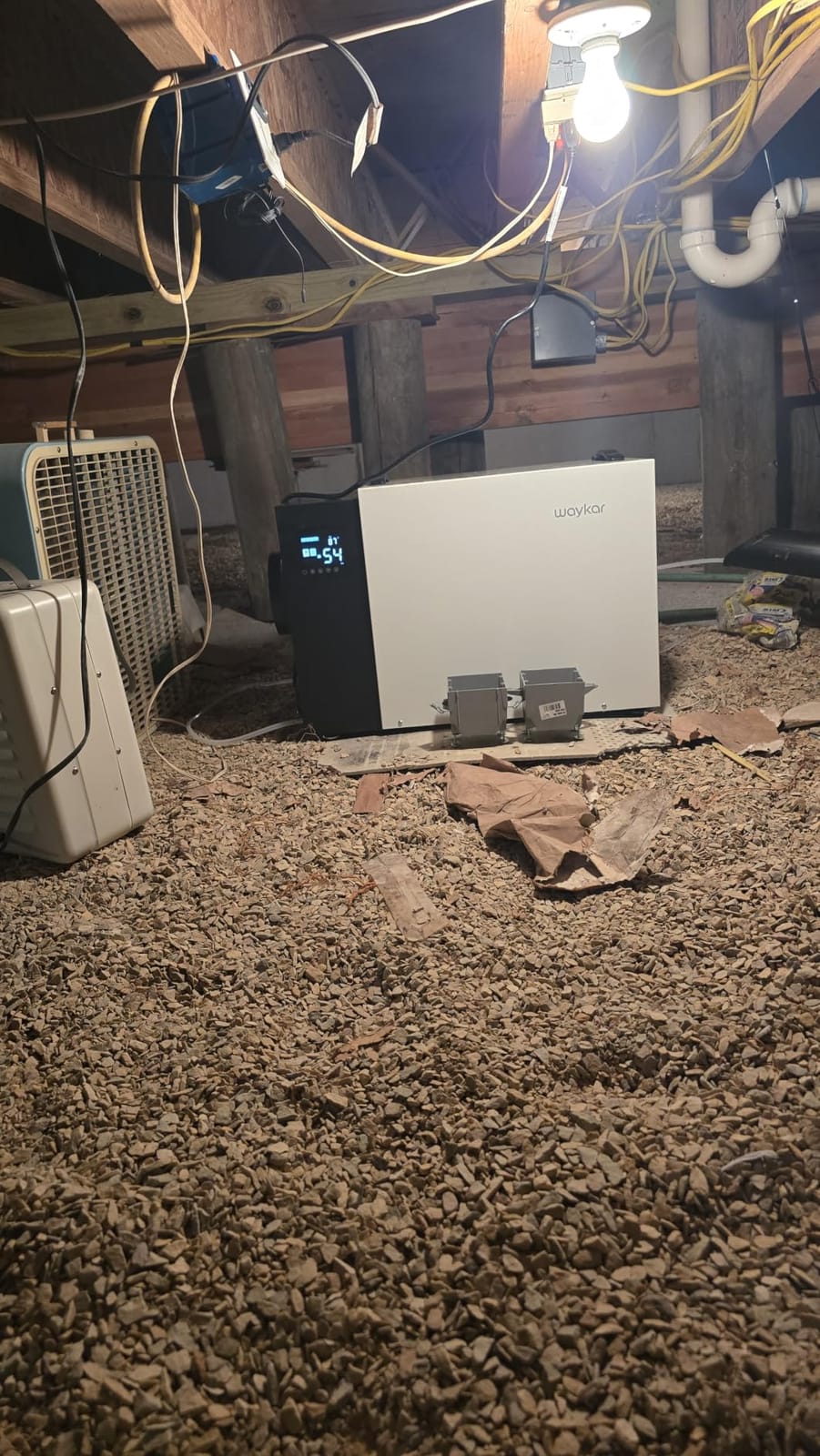 Waykar 125 Pint Crawl Space Dehumidifier with Pump & Drain Hose for Basements, Commercial & Water Damage Spaces up to 6500 Sq. Ft., Compact, Strong Dehumidification, 5-Year Quality Coverage customer photo 2