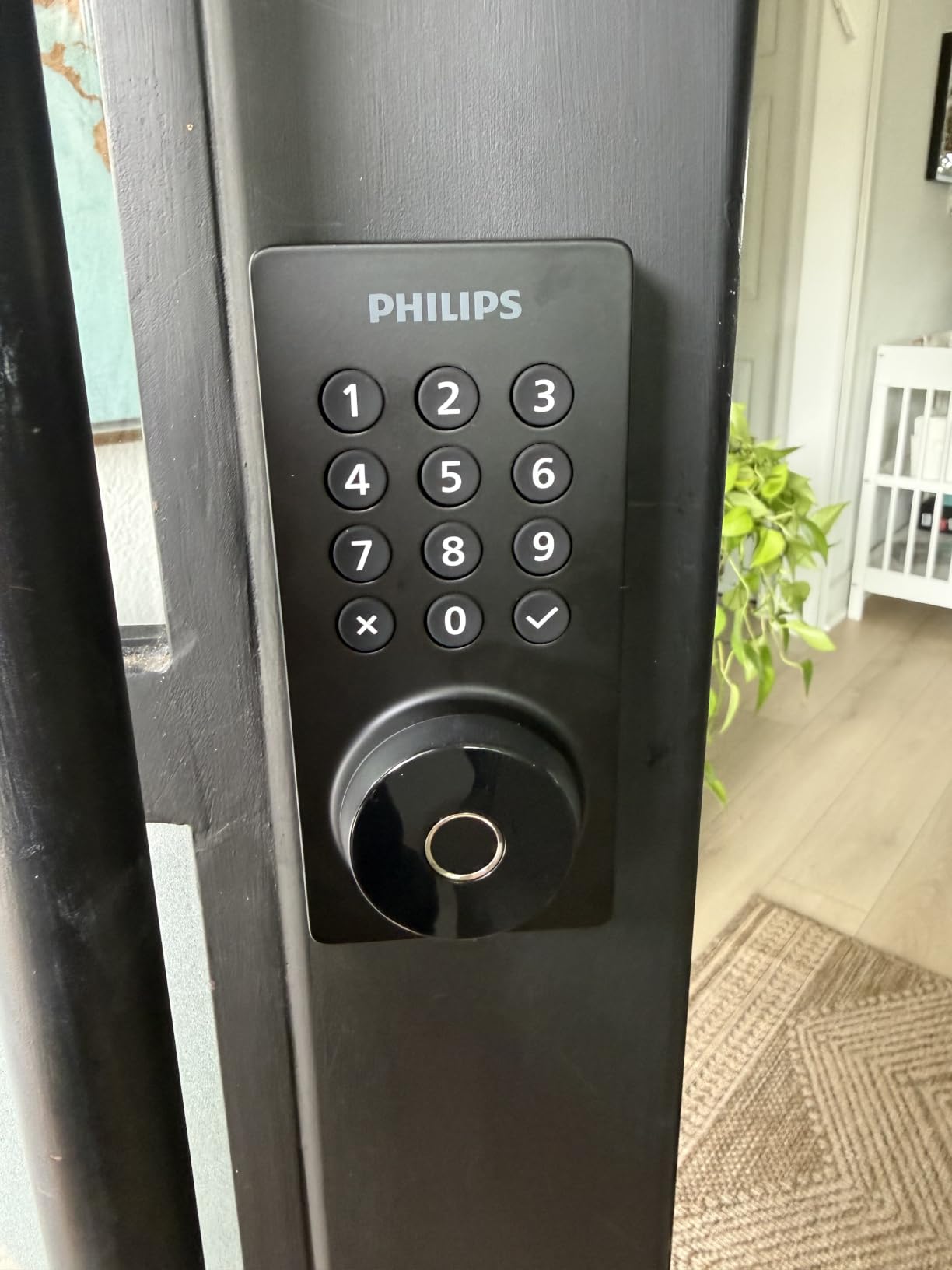 Philips Wi-Fi Smart Deadbolt Lock, Keyless Entry Door Locks for Front Door | Code / Fingerprint / APP Unlock, Remote Access, Alexa Google Voice Unlock, Auto Lock, Built in WiF, Backlit Touchscreen customer photo 1
