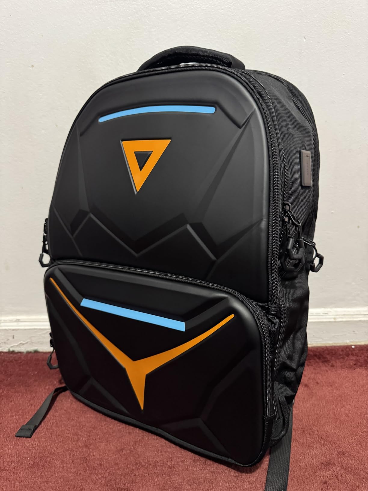MATEIN 18 inch Hard Shell Gaming Backpack for Men with EVA Front Shield | Waterproof, Extra Large Laptop Backpack, TSA Approved, Gaming Laptop Bag, Controller Pockets, Cooling Pad Compartment customer photo 1