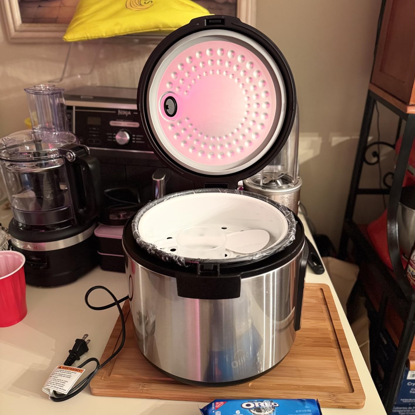 Gourmia Rice Cooker - 5 Qt Capacity, 20 Cup Cooked, 10 Cup Uncooked, Digital Controls, 6 Cooking Presets, Grain Cooker & Steamer, Nonstick Pot, Steam Tray, Delay Timer, Keep Warm, Stainless Steel customer photo 1