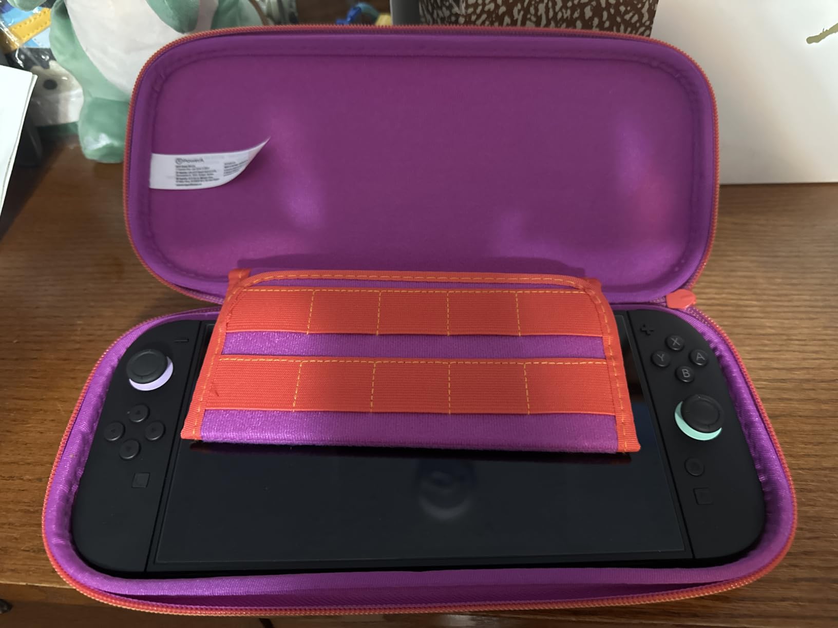 PowerA Slim Case for Nintendo Switch 2 - Dark Heather Grey, Officially Licensed, Protective Case, Holds 10 Game Cards, Padded Screen Protector, Built-in Play Stand customer photo 2