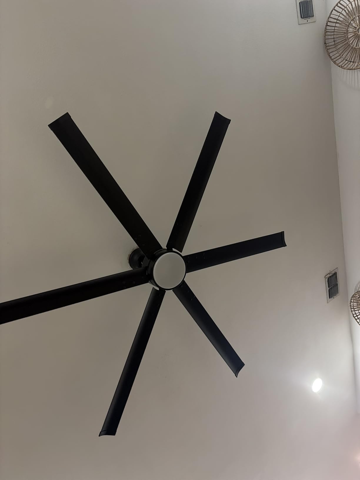Amico 72 Inch Ceiling Fans with Lights and Remote, Black Large Ceiling Fan | Reversible DC Motor, 6 Speeds, Timer, Dimmable 3CCT LED, Quiet Indoor/Outdoor for Living Room, Patio customer photo 1