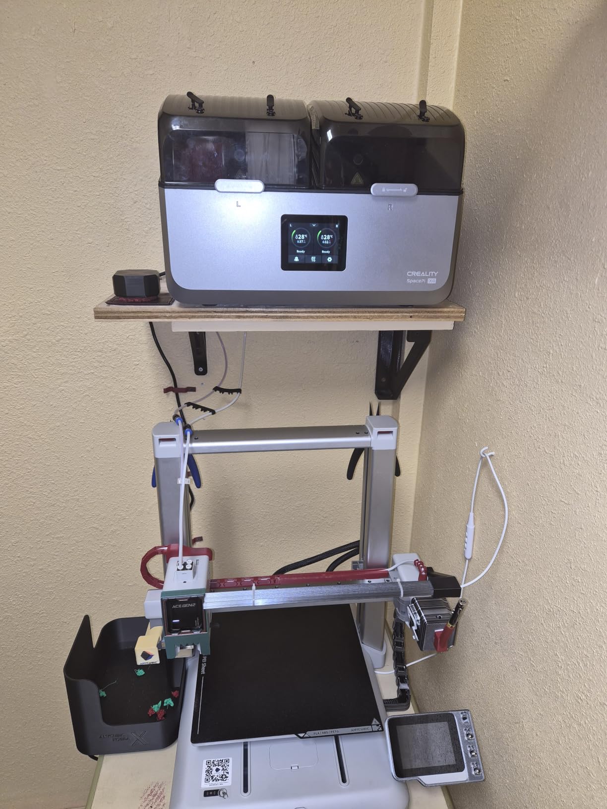 Creality Filament Dryer Box 4 Spools, Space Pi X4 Filament Storage Box, 200W PTC Heats Up to 85°C, Dual Heating Chambers customer photo 1