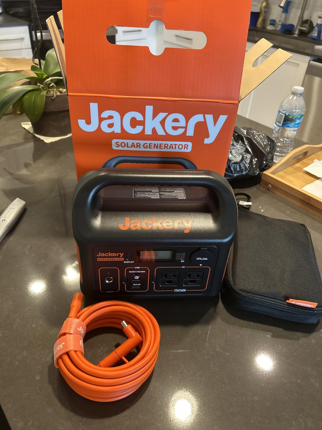 Jackery Portable Power Station Explorer 300 with 16.4 Ft Extension Cable, 292Wh Backup LiFePO4 Battery, Solar Generator for Outdoors Camping Travel Hunting Blackout (Solar Panel Optional) customer photo 1
