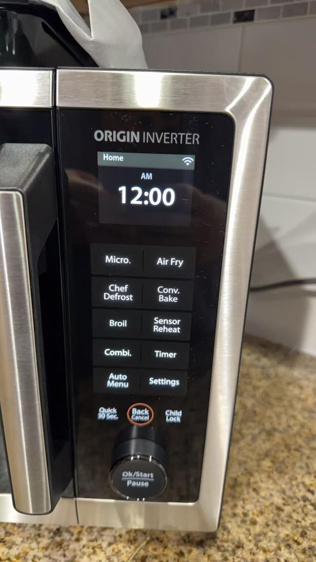 TOSHIBA OptiChef PRO MAX Air Fryer Combo Microwave Oven, 1.3 Cu.Ft, 1100W | 2.4-Inch Color Screen, Origin Inverter Technology, Smart Microwave Sensor, Compatible with Alexa, Countertop, Silver customer photo 1