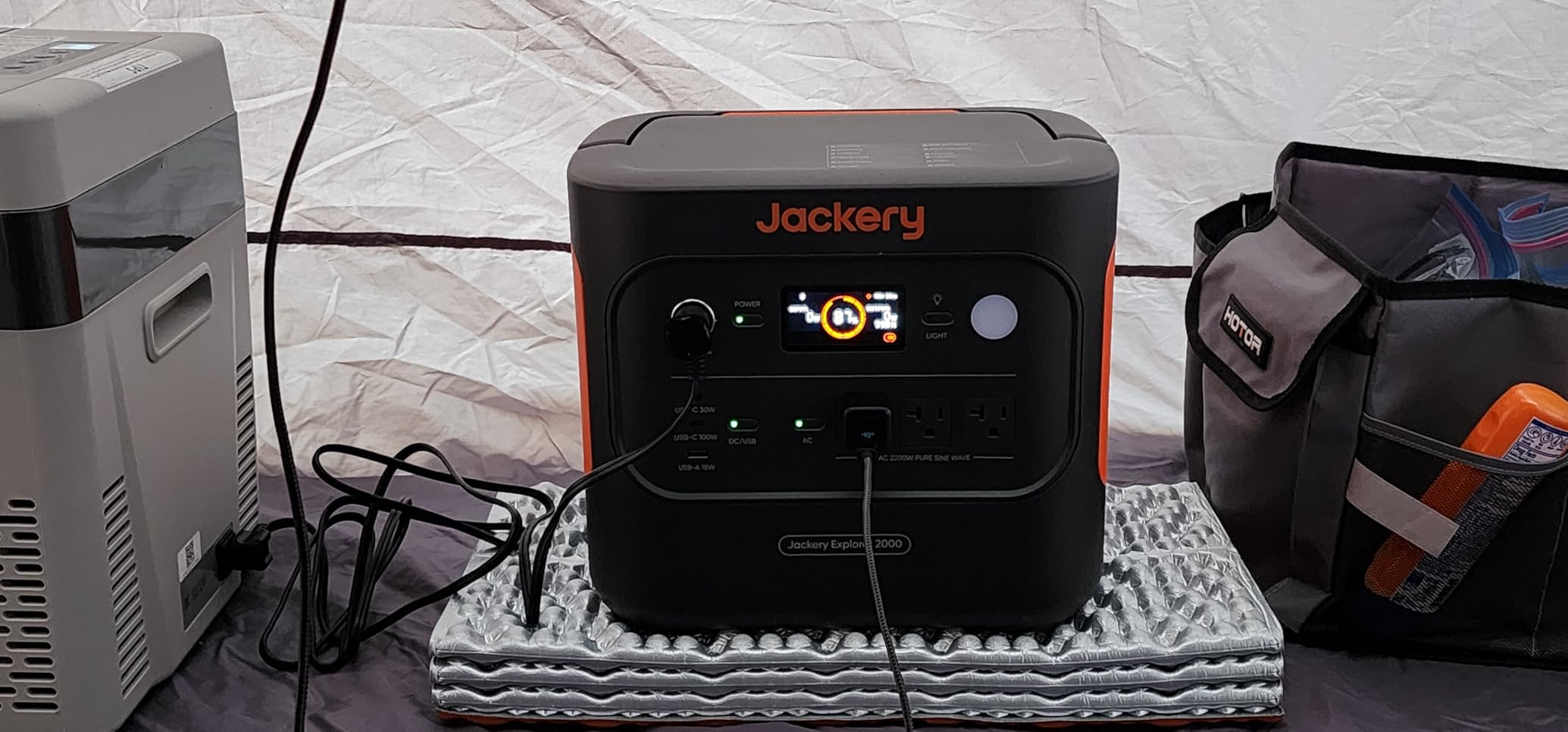 Explorer 2000 v2 Portable Power Station with Car Charging Cable, 2042Wh LiFePO4 Battery, 2200W Solar Generator, USB-C PD 100W Fast Charging for Camping, Home Use (Solar Panel Optional) customer photo 1