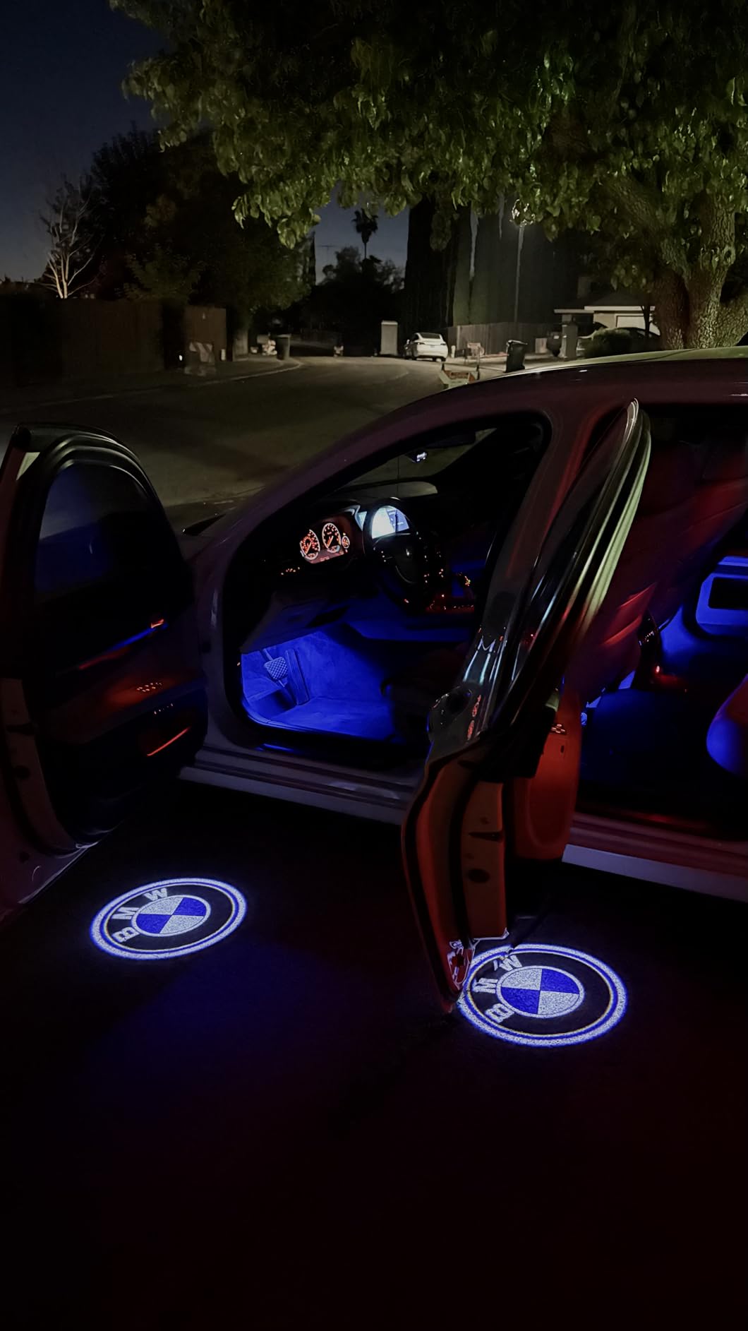 2pcs Car Door Lights Logo Projector,HD Glass Lens Car Welcome Lights,Dual Plug Puddle Light Compatible with 1/3/4/5/6/7/x1/x2/x3/x4/x5/x6/x7/M Series Accessories,Automotive Door Light Replacements customer photo 1