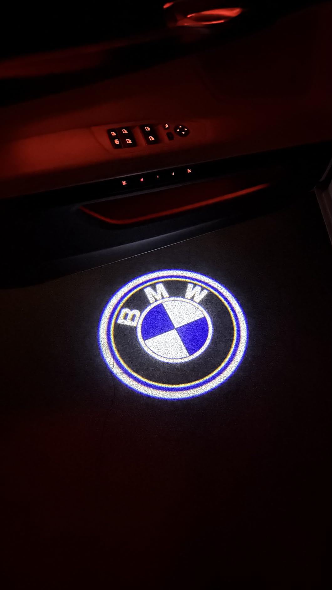 2pcs Car Door Lights Logo Projector,HD Glass Lens Car Welcome Lights,Dual Plug Puddle Light Compatible with 1/3/4/5/6/7/x1/x2/x3/x4/x5/x6/x7/M Series Accessories,Automotive Door Light Replacements customer photo 2