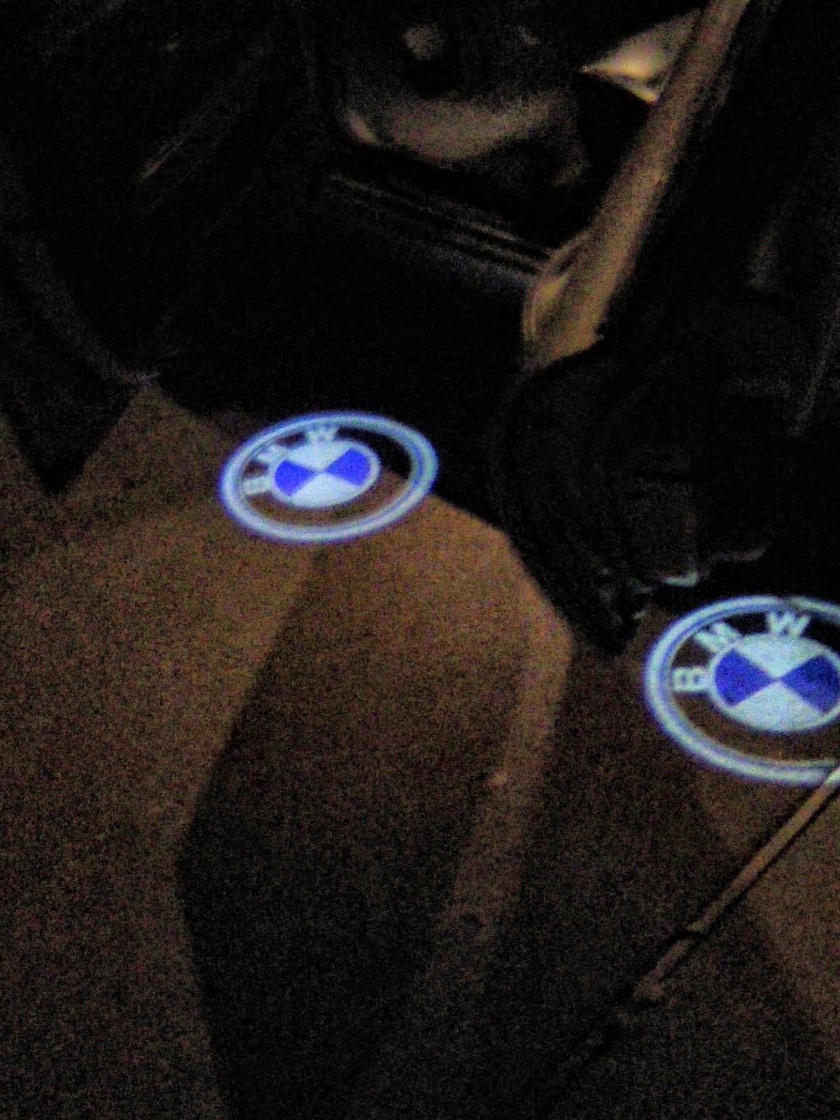 4pcs Car Door Lights Logo Projector,Upgrade HD LED Car Welcome Lights Compatible with1/3/4/5/6/7/x1/x2/x3/x4/x5/x6/x7/M/Series Accessories,Dual Plug Puddle Lights Ghost Shadow Light customer photo 1