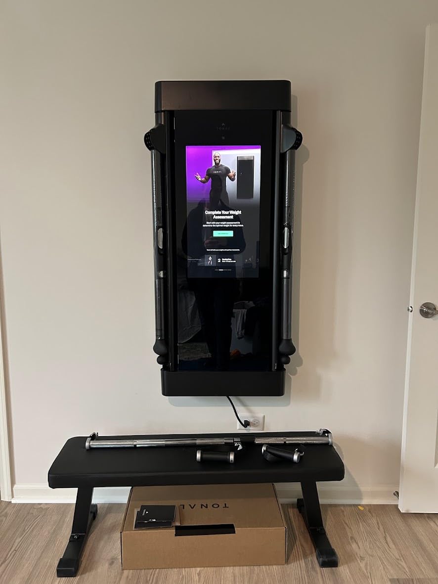 Tonal 2 Smart Home Gym System: AI-Powered Strength Training & Smart Cable Machine with Wall-Mounted Design, 250 lbs Adaptive Resistance, Expert Coaching, Accessory Bundle, & Pro Installation Included customer photo 2