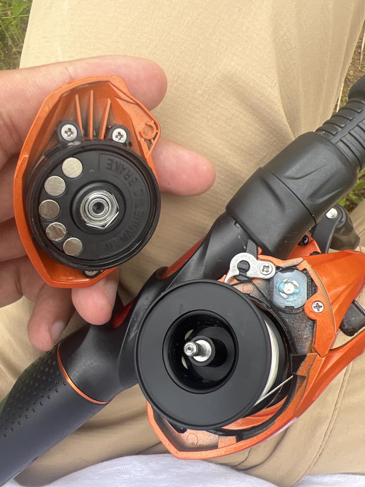 KastKing Lethal Blaze Twin-Tip Fishing Rod and Reel Combo | Baitcaster & Spinning Combo, 2-Piece Rod Blanks, Backup Tip Section, Flame-Inspired Design, EVA Handle, Freshwater customer photo 2