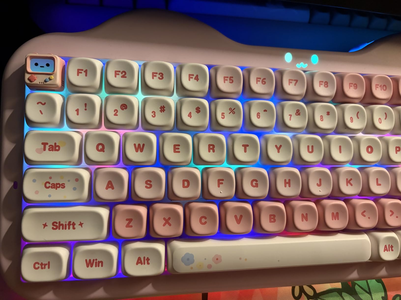 Artisan Keycaps, Cute Retro Game Consoler-Shpaed Keycap, Shine Through Resin Handmade, Single 1U Replace Key for ESC Key Mechanical Keyboard (Grey) customer photo 1