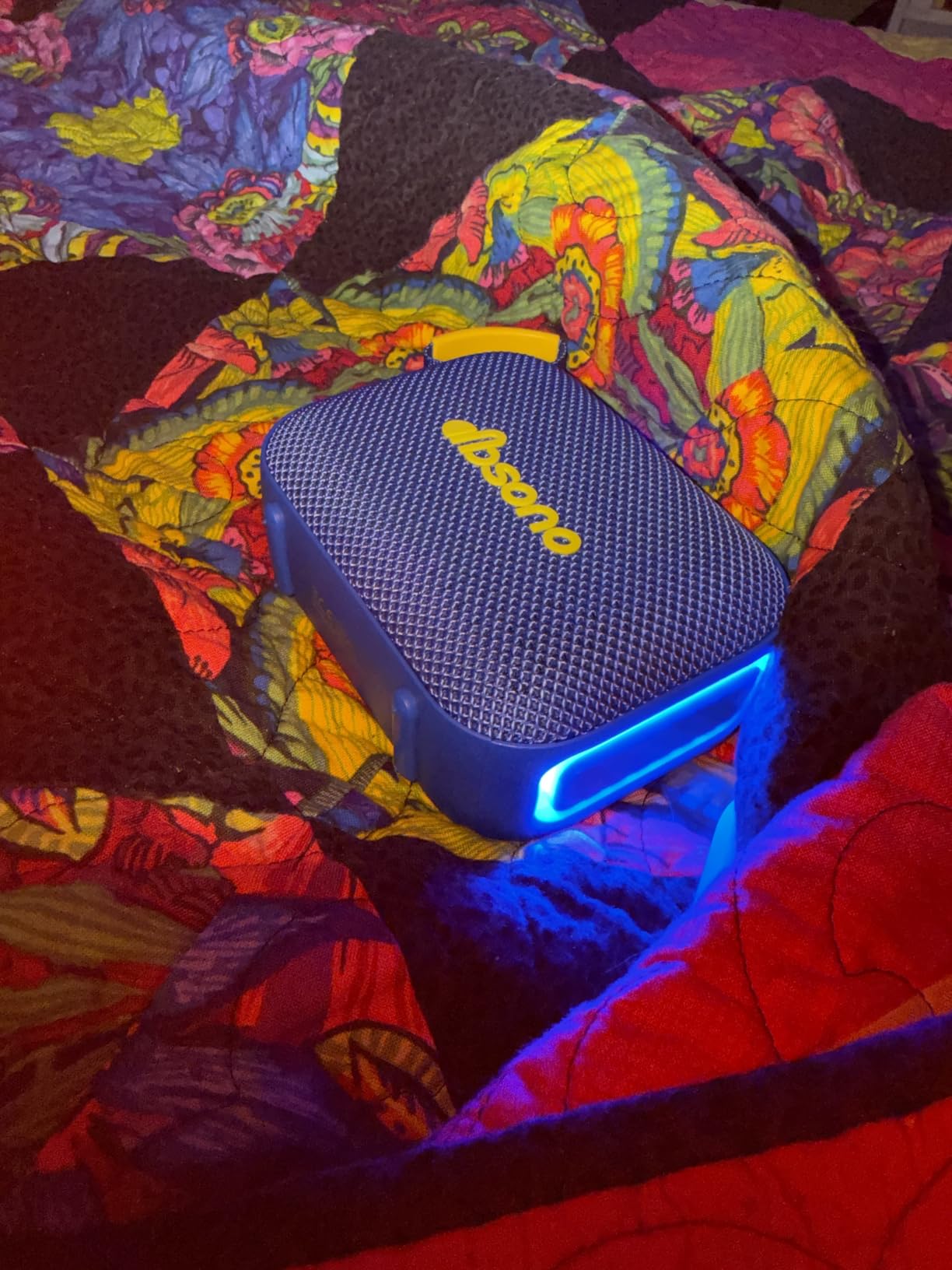 dbsono Portable Bluetooth Speaker - IPX5 Waterproof with LED Light, 24H Playtime, HD Sound, TWS Pairing customer photo 1