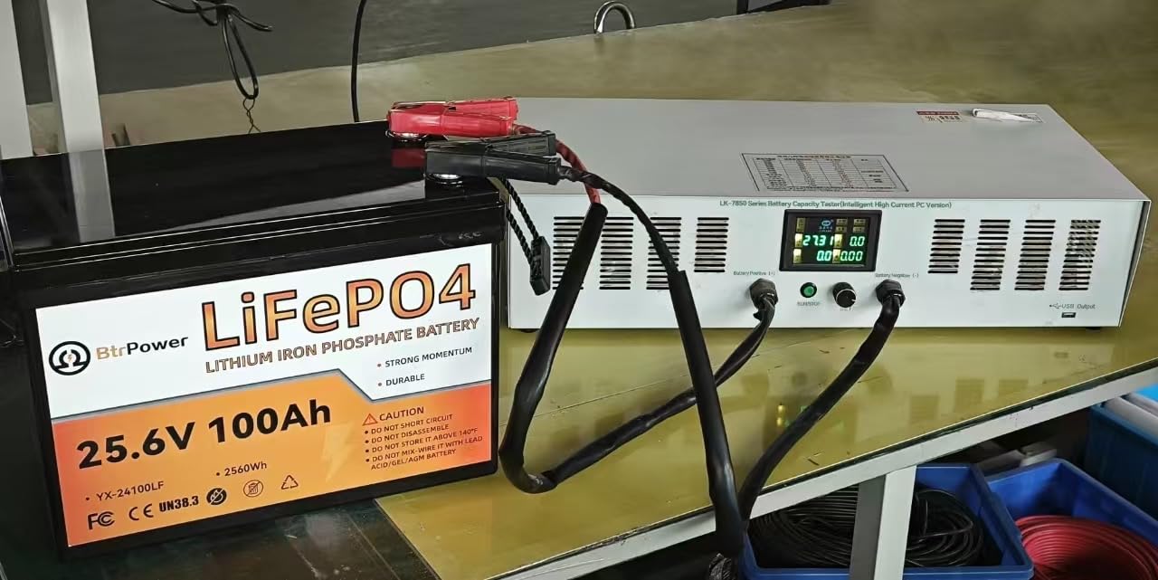 24V 100Ah LiFePO4 Battery, Built-in 100A BMS, 2560Wh Lithium Battery, 4000-15000 Deep Cycles & 10-Year Lifetime, Perfect for Marine, RV, Marine, Trolling Motor, Solar Off-Grid System customer photo 2