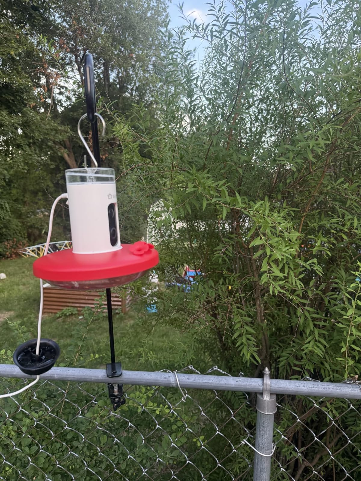 Hummingbird Feeder with Camera & Solar Panel, Smart Bird Feeder with AI Recognition & Capture on Outdoors, Gardens, Easy to Clean, 14oz Capacity, SE | Smart Humming bird Feeder for Record, AI Bird Identification, 1080P, Ant Moat & Bee Proof, Gift for Bird Lovers customer photo 1