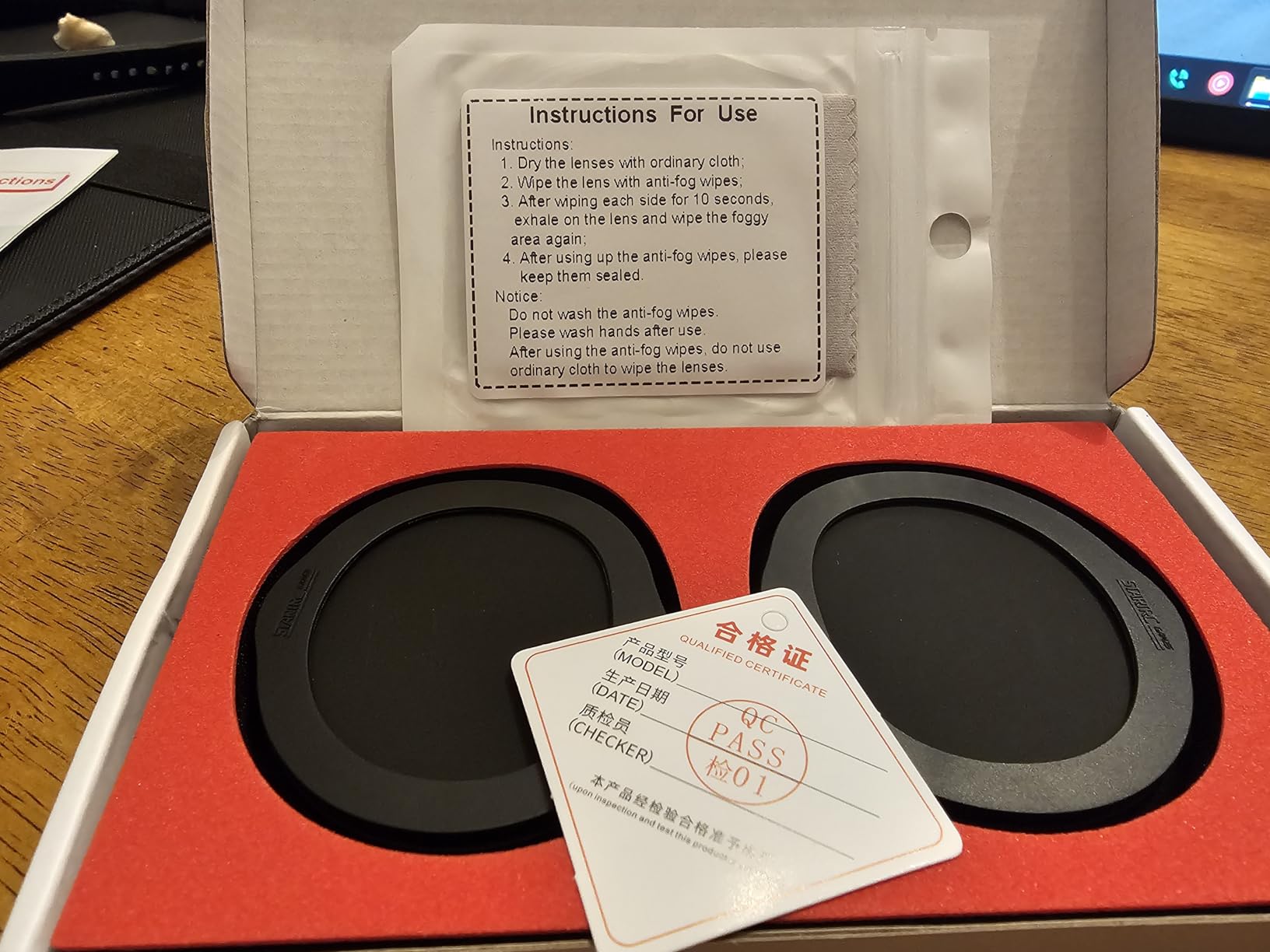 Blue Light Blocking Glasses for Meta Quest 3 with Anti Fog Wipe, Lens Protector Kit for Oculus Quest 3, VR Glasses Spacer Accessories Anti-Scratch Ring for Meta Quest 3 (Not for Oculus Quest 3S) customer photo 2