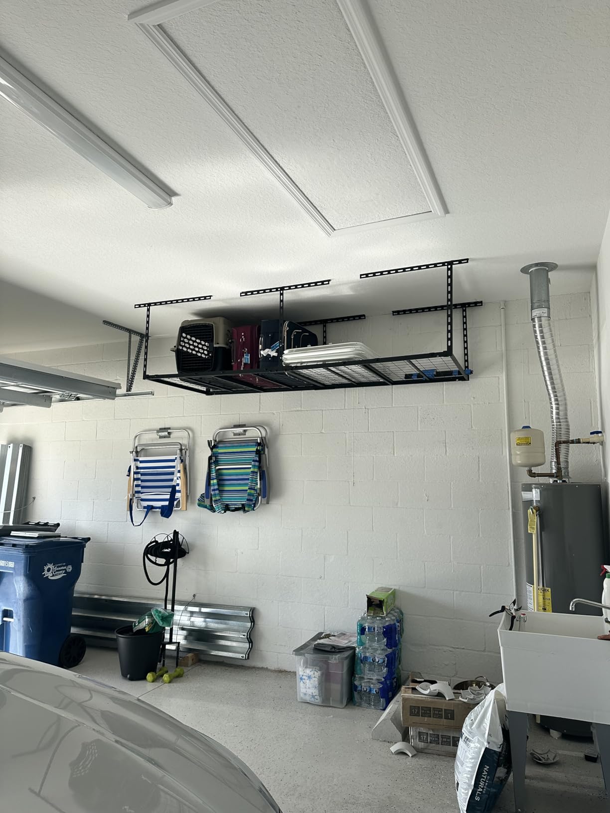 4X8FT Overhead Garage Storage Rack 750LBS Capacity, 26