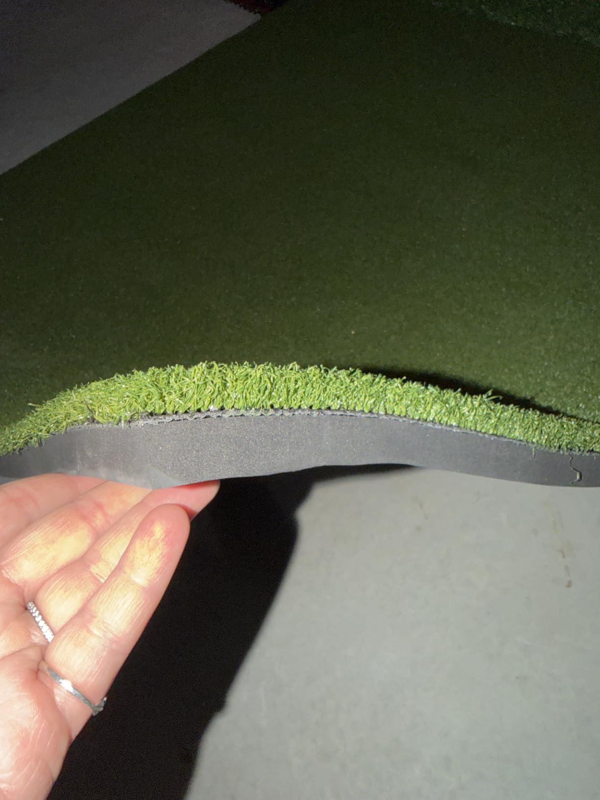 Dual Turf Golf Hitting Mat with Ball Tray, Integrated Golf Practice Mat for Indoor & Outdoor Use Golf Training Mat with 3 Tees customer photo 1