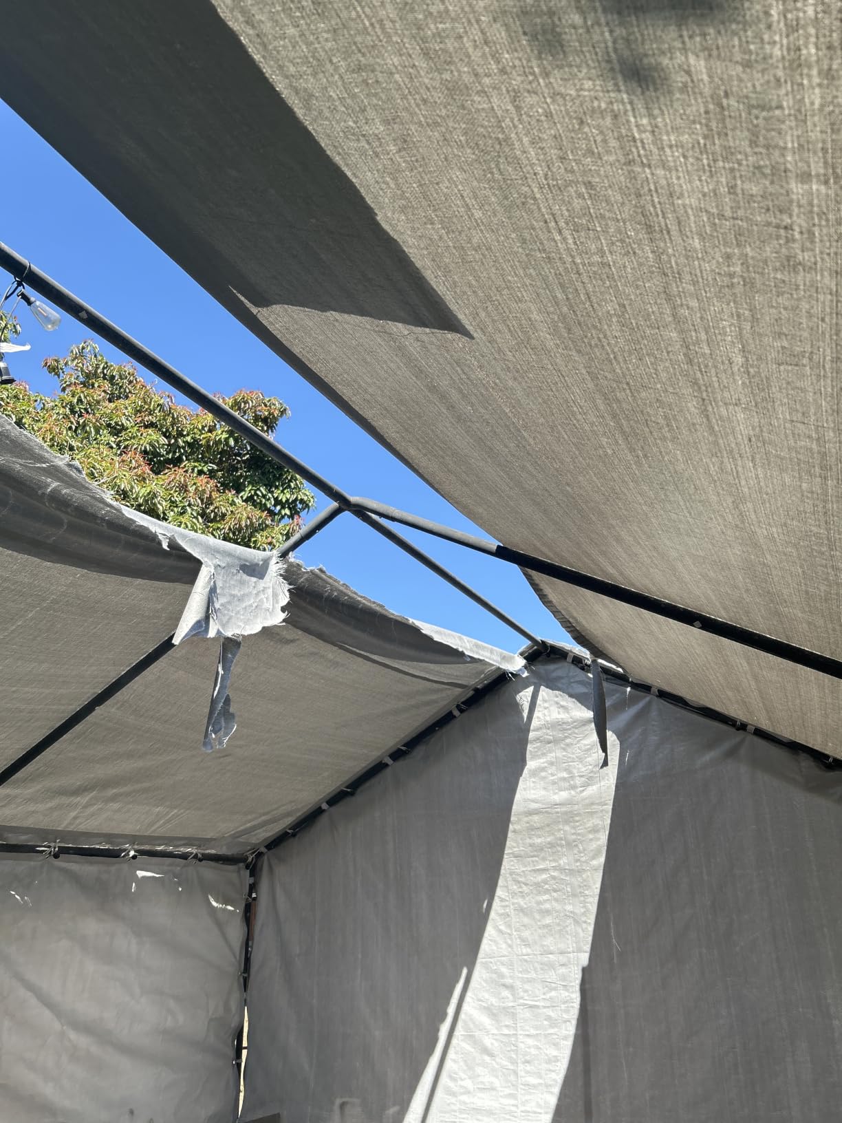 VEVOR 6x8x7 FT Heavy-Duty Portable Outdoor Storage Shed Tent, Waterproof Carport Garage Shelter with Roll-Up Zipper Door & Vents, UV-Resistant Canopy for Motorcycle, Bike, Lawn Mower, Tools, Gray customer photo 1