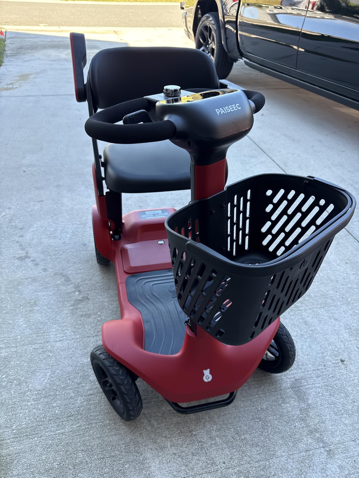 PAISEEC S3 Mobility Scooter for Seniors, 25/40 Mi, 2-Step Fold, Lightweight | 300 lbs Capacity, Smart AI Speed Control, All-terrain Electric Mobility Scooter for Adults, Long Range Travel Scooter customer photo 2
