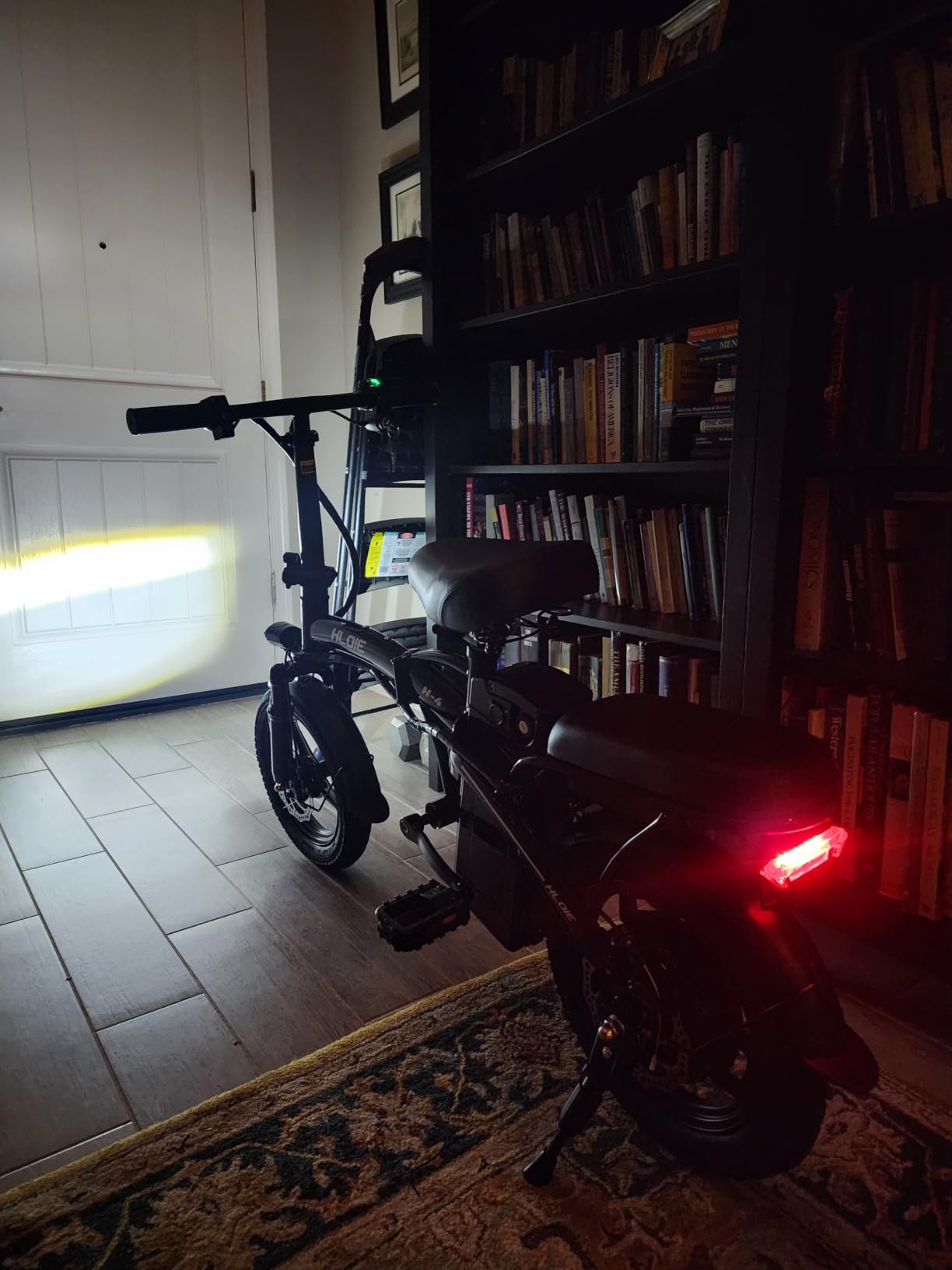 HLOIE Folding Electric Bike for Adults, Peak 750W Motor, 23MPH Max Speed Foldable Electric Bicycles, 14