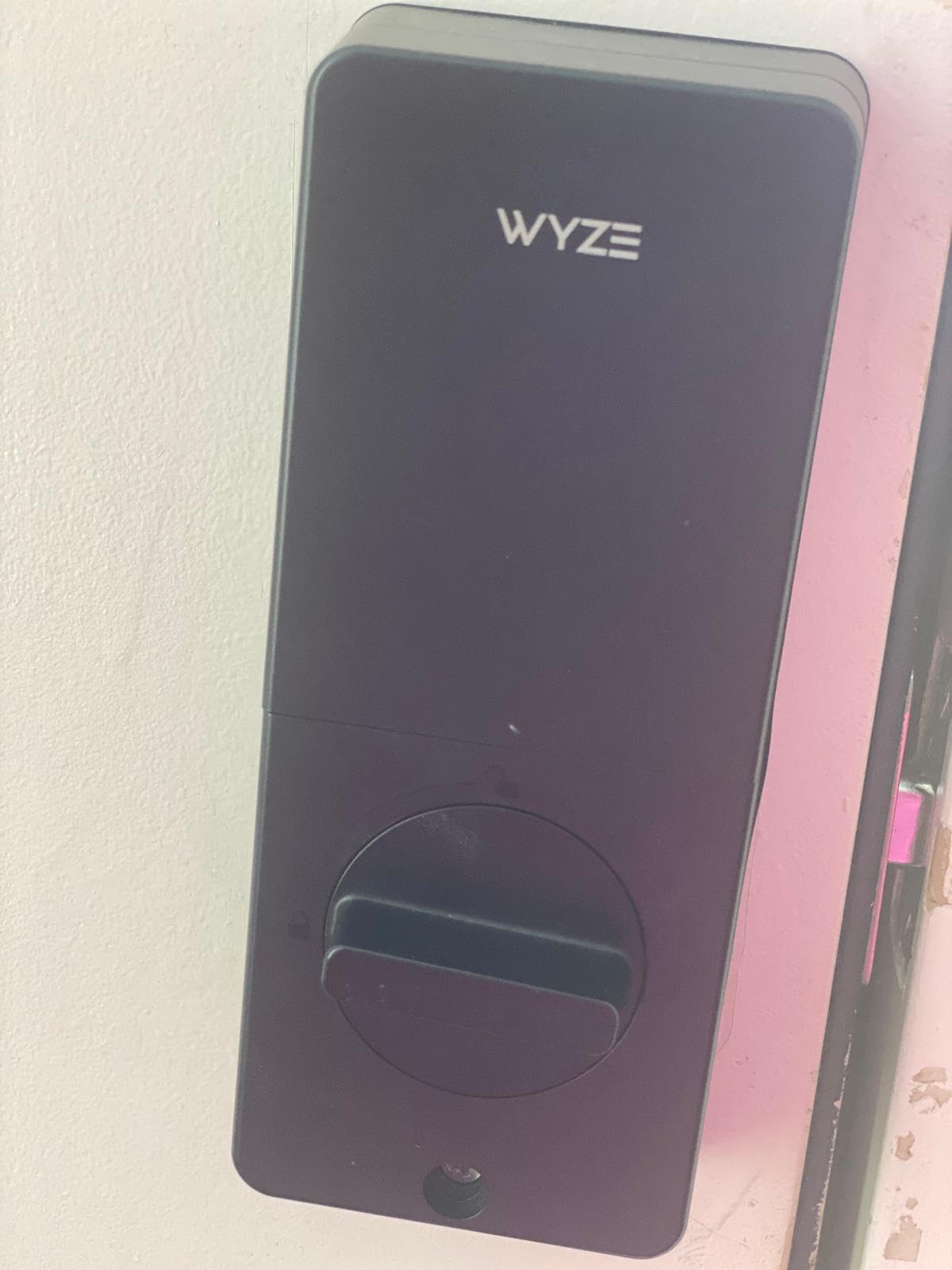 Wyze Auto-Lock Bolt v2, Fingerprint Keyless Entry Smart Lock, AI Learning Scanner with Wi-Fi Front Door Lock Deadbolt, Auto-Lock, 8 Months Battery, BHMA2, IP53, Anti-Peep Keypad customer photo 1