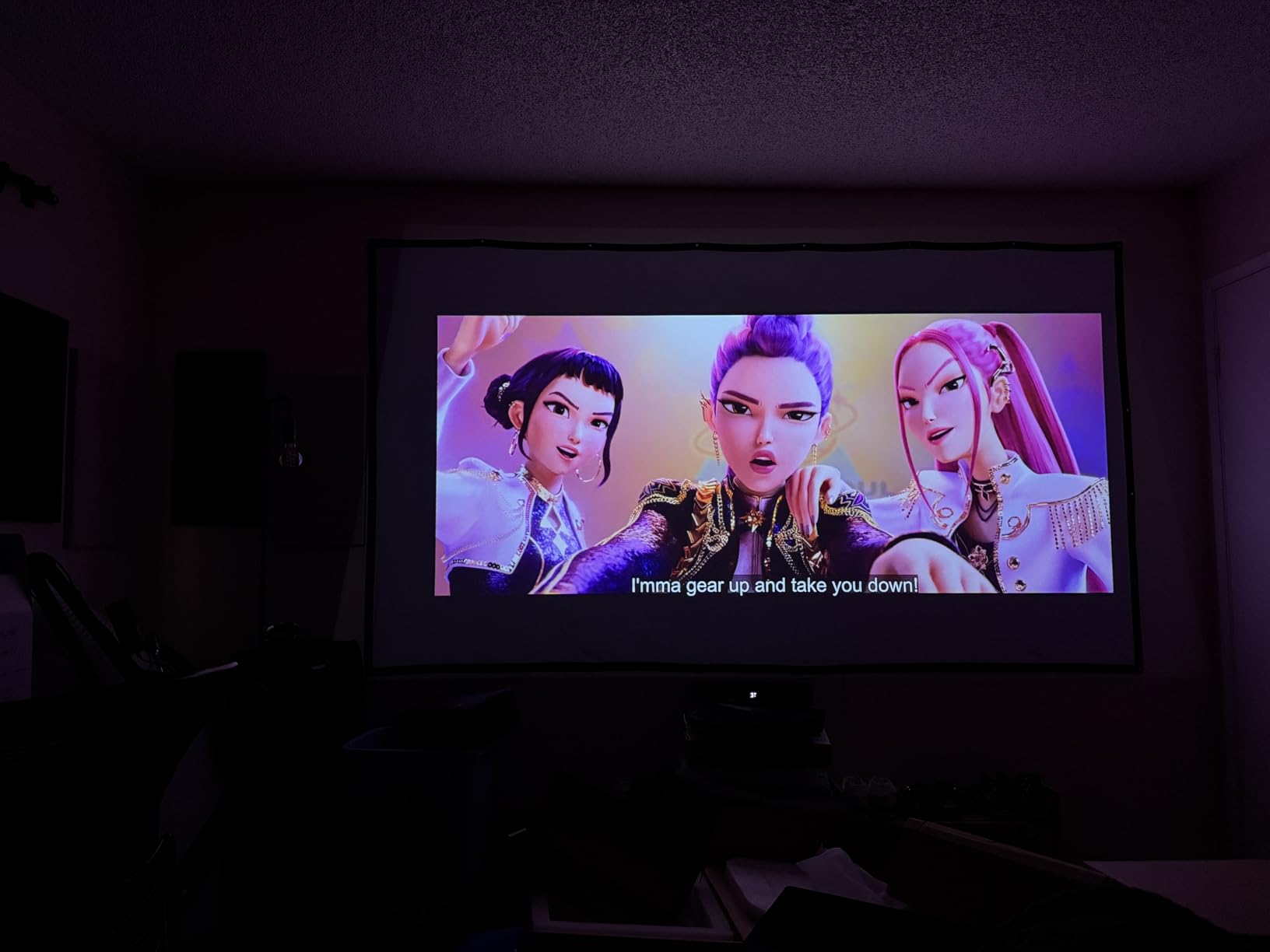 XGIMI Elfin Flip Plus Portable Projector, 500 ISO Lumens, Adjustable Stand, Google TV with Licensed Netflix, 1080P, Lightweight and Compact Design customer photo 2