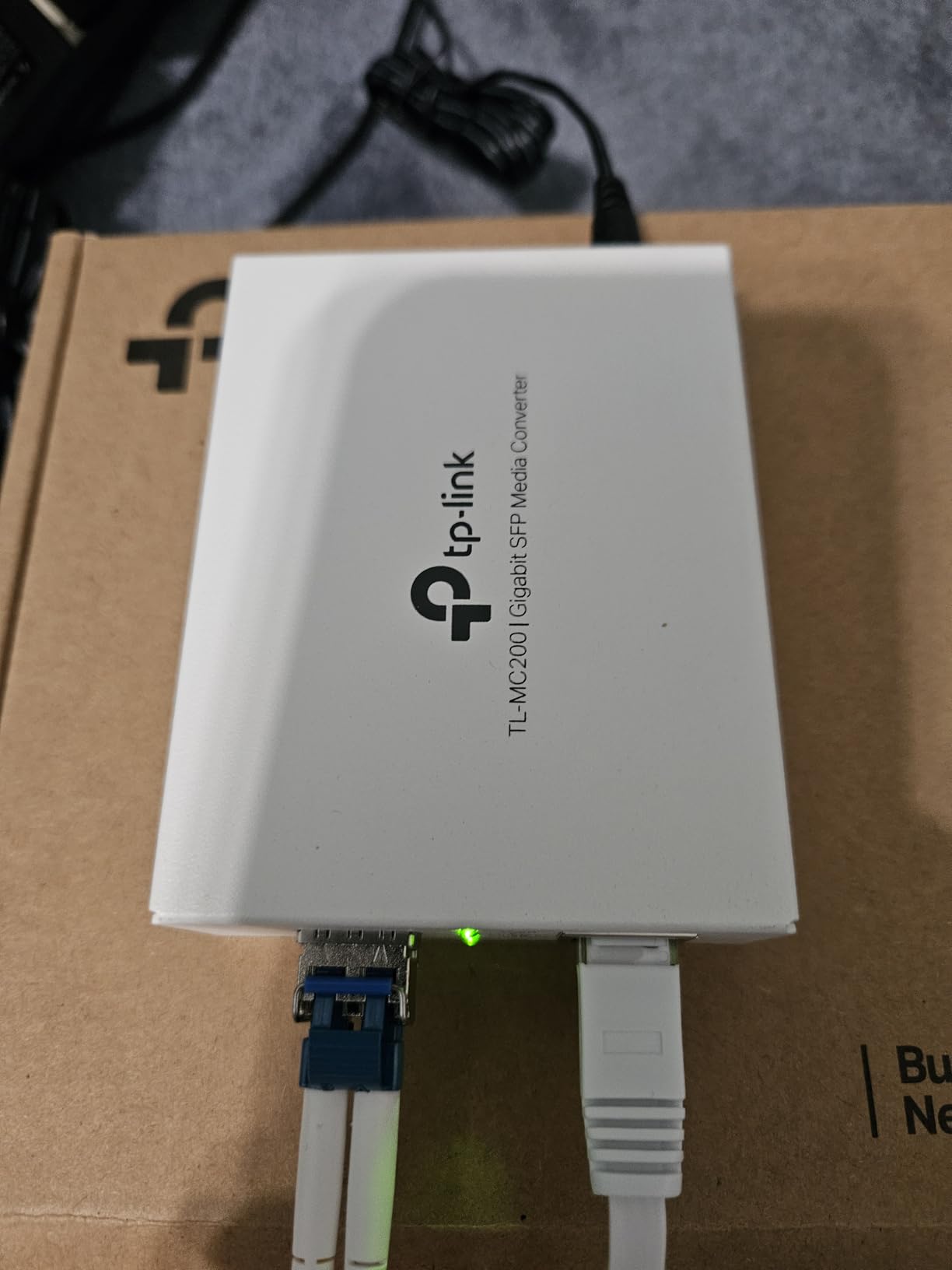 TP-Link TL-MC200 | Gigabit SFP to RJ45 Fiber Media Converter | Fiber to Ethernet Converter | Plug and Play | Durable Metal Casing | Versatile Compatibility | Auto-Negotiation | UL Certified customer photo 1