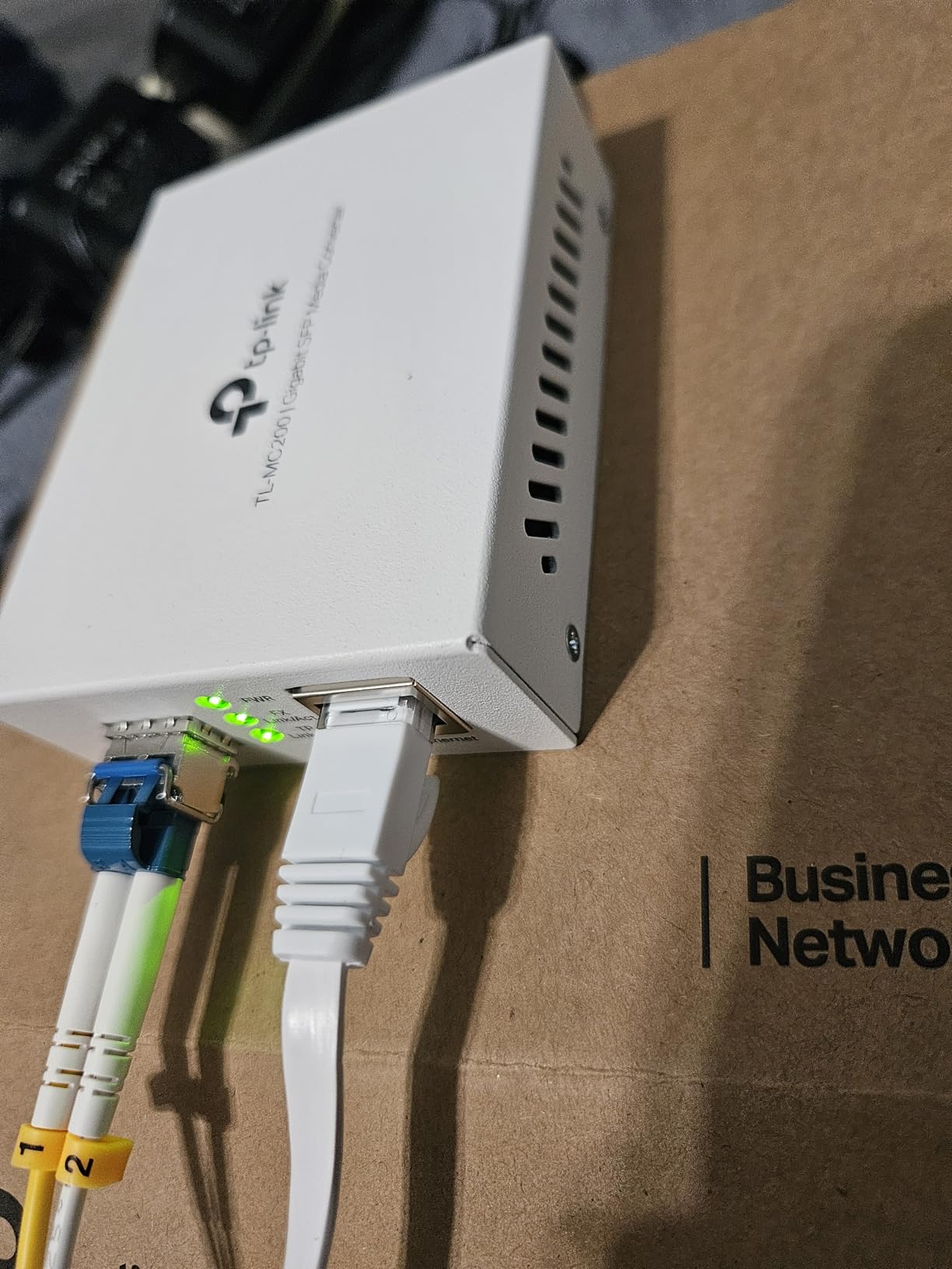 TP-Link TL-MC200 | Gigabit SFP to RJ45 Fiber Media Converter | Fiber to Ethernet Converter | Plug and Play | Durable Metal Casing | Versatile Compatibility | Auto-Negotiation | UL Certified customer photo 2
