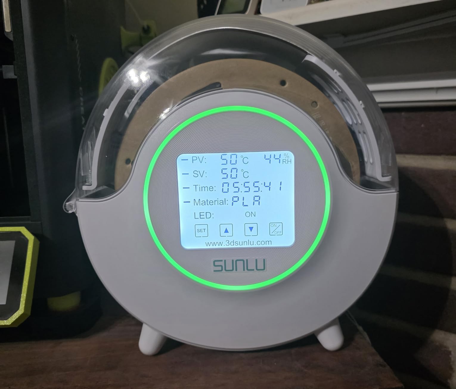 SUNLU S2 Filament Dryer, Black | Built-in Circulation Fan, 70°C Max Temperature, Dehydrator and Storage Box for Nylon TPU PLA PETG ABS customer photo 2