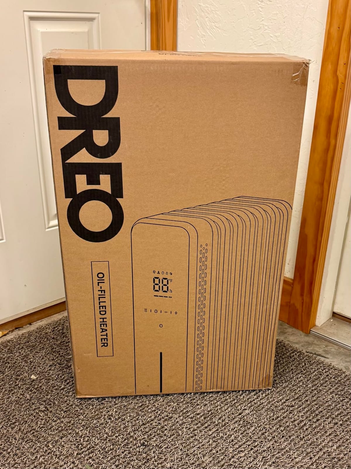 DREO Oil Filled Radiator Heater for Indoor Use, 8 Safety Protection, 1500W Electric Heaters for Large Room, 8 Fins, with Remote, 4 Modes, Digital Thermostat, 24H Timer, Quiet customer photo 1