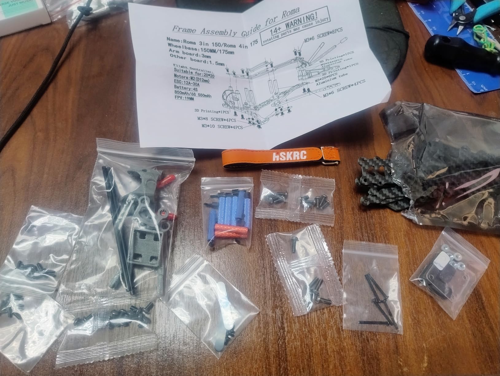 SpeedyFPV F4 4 Inch 175mm Carbon Fiber FPV Drone Frame Kit customer photo 1