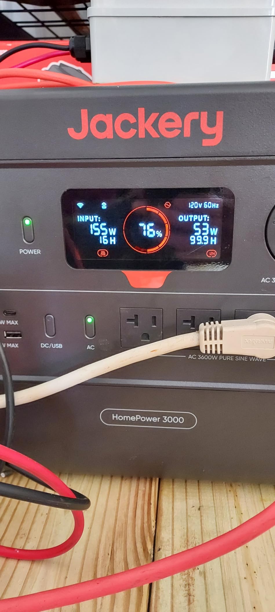 Jackery HomePower 3000 Portable Power Station, 3600W (Surge 7200W) Output, 3072Wh LFP Battery Solar Generator, Essential Home Backup for Home Use, Power Outage, RV, Emergencies customer photo 2