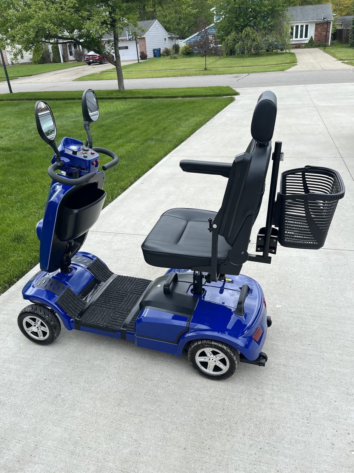 16-32 Miles Long Range Heavy Duty Mobility Scooter for Seniors/Adults, 500W/1000W 400LBS/500LBS Capacity Electric Chair, All Terrain Fast Mobility Scooter for Travel 10