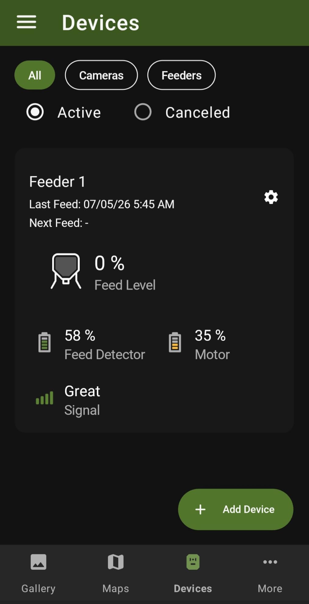 Moultrie Deer Feeder Connected - 250 Lb, Tripod Deer Feeder, Cellular | Manage your Feeder from Anywhere, cellular monitoring, feed level detector, 4G LTE auto-connect, nationwide coverage customer photo 2