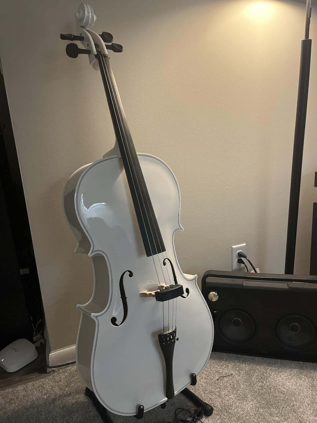 Full Size Cello Kit, Acoustic Cello Instrument for Adults, Students, Beginners, Complete Cello 4/4 Set with Portable Bag, Bow, Rosin, Natural Color customer photo 2