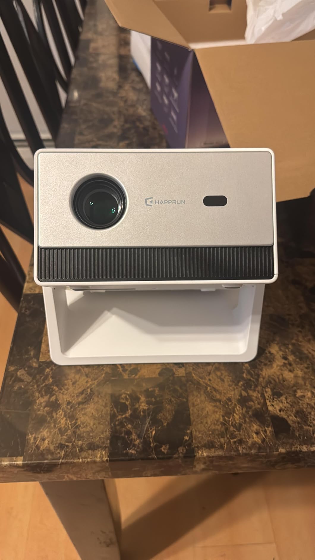 1500 ANSI 4K Decoding Outdoor Projector with Built-in Streaming App | Smart Projector with WiFi and Bluetooth, 270° Stand, Electric Focus & Keystone, Dolby Audio for Indoor & Outdoor Movies customer photo 2