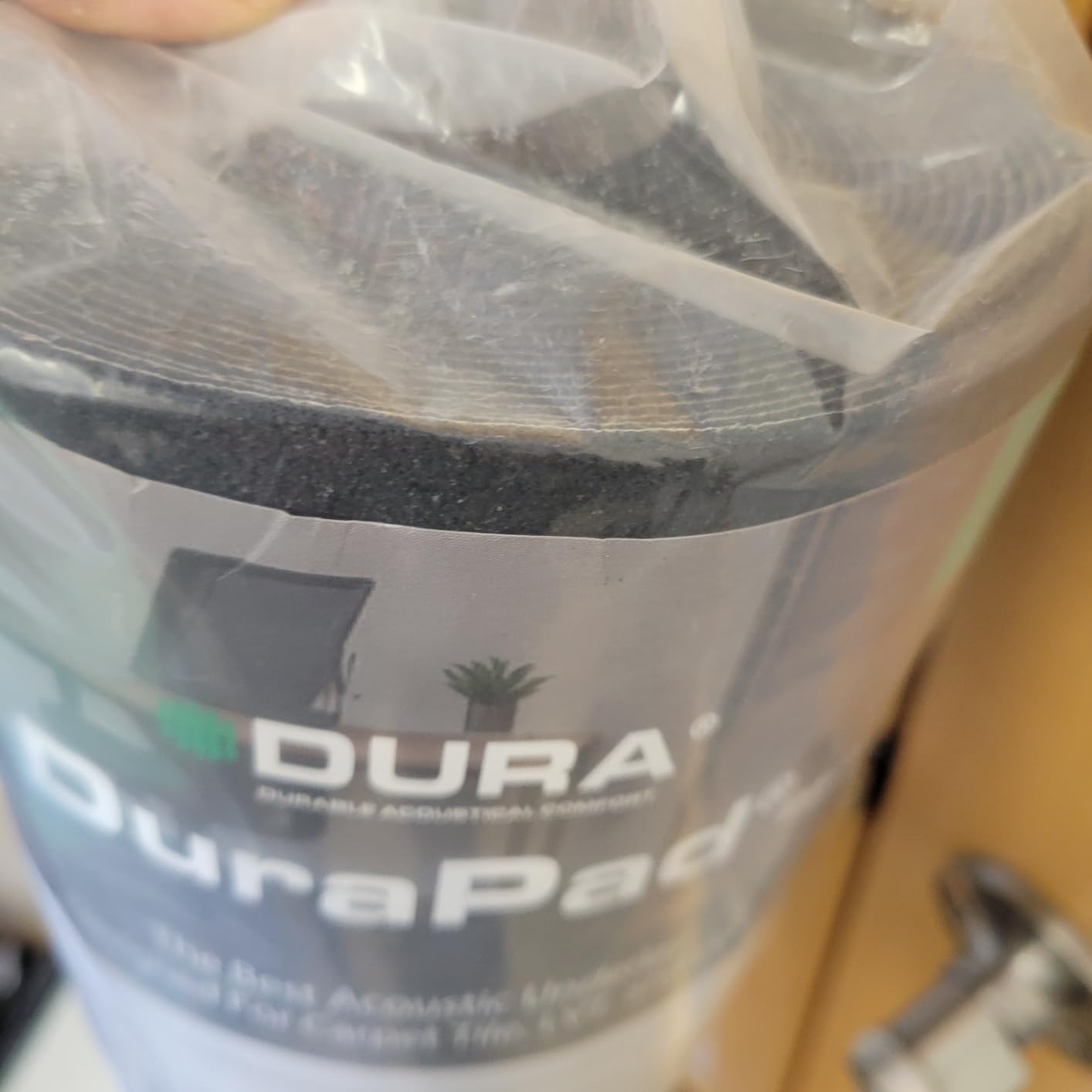 DuraPad Premium Flooring Underlayment for LVT/LVP and Carpet Tile - Superior Sound Reduction, Compression Resistant - 2mm 5/64