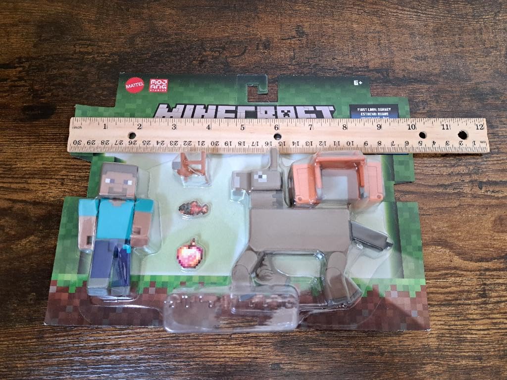 Mattel Minecraft Toys, Steve Action Figure with Accessory & Redstone Building Piece, 3.25-inch Scale Collectible Set Inspired by The Video Game customer photo 1