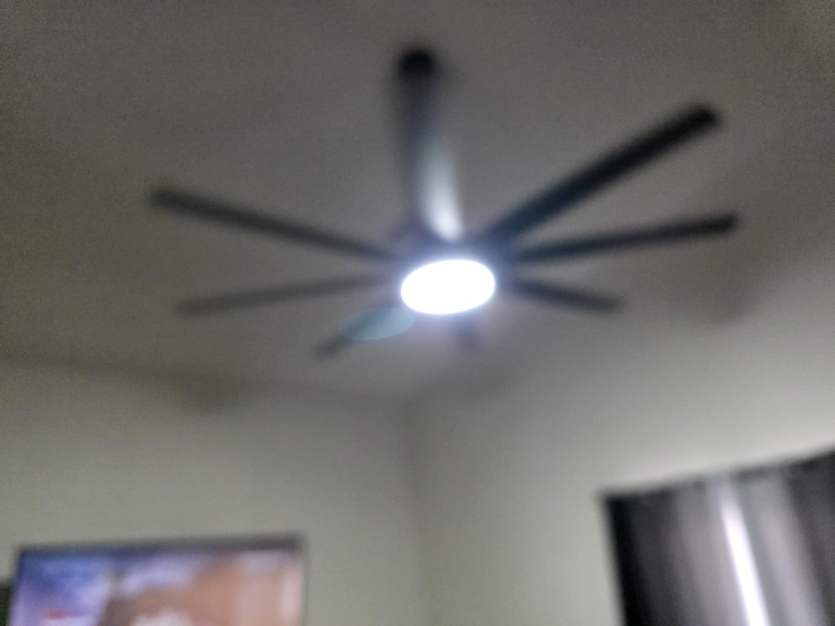 72'' Black Large Ceiling Fan No Lights for Garage Shop | Remote/APP Control, 7138 CFM Airflow, Quiet DC Motor, Reversible Airflow, 8 Blades Overhead Fan for Covered Outdoor Patio customer photo 1