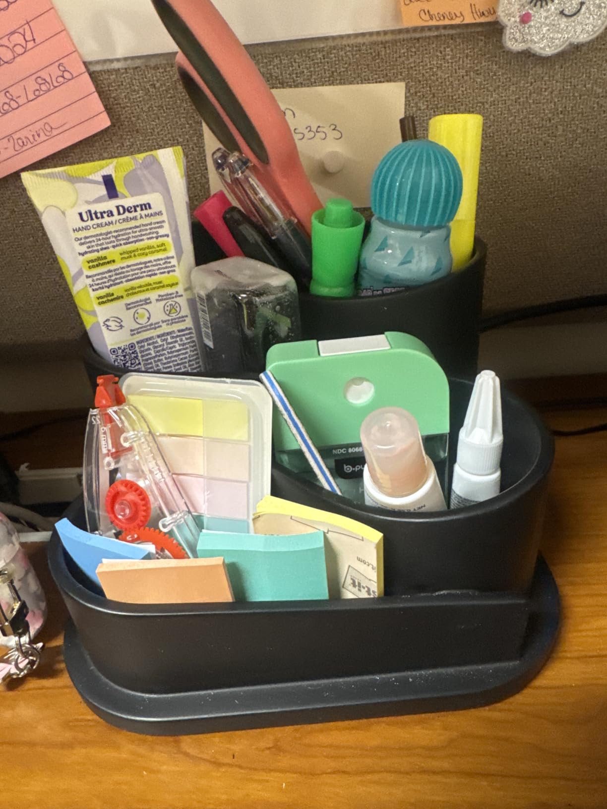OAKOA Aesthetic Desk Organizer - Boho Pen Holder - Neutral Beige Desk Accessories - Home Office Essentials customer photo 2
