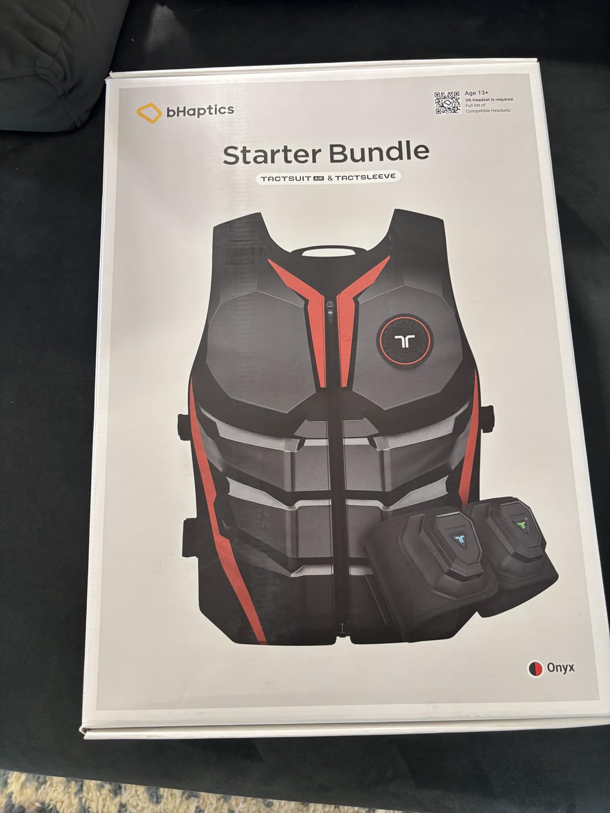 bHaptics Starter Bundle Onyx | TactSuit Air Onyx & TactSleeve for VR & PC Gaming | Sim Racing, Music customer photo 2