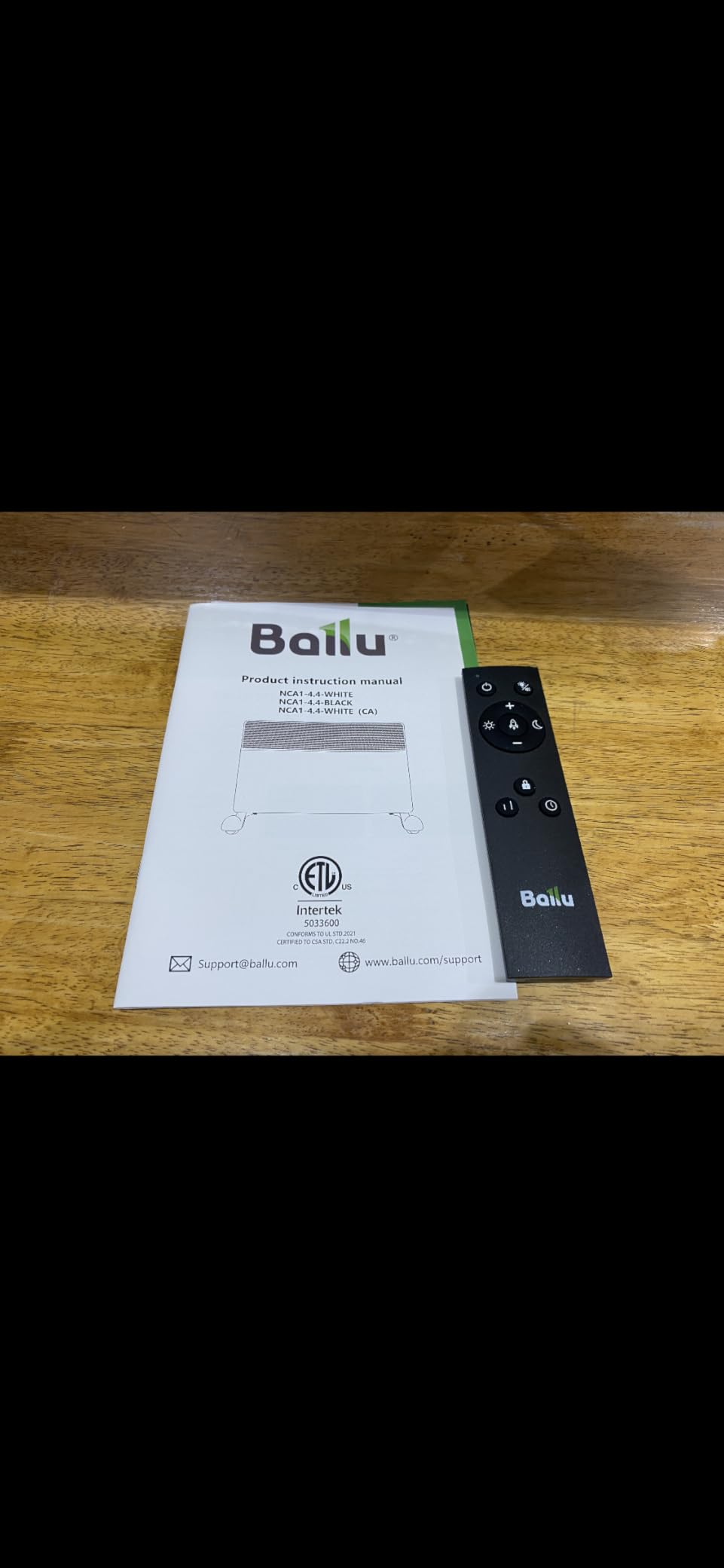 Ballu Mica Infrared Space Heater Indoor Use, Large Room Panel Heater with Programmable Thermostat, WiFi App Control, Portable Stand or Wall Mount, Energy Efficient Smart Quiet Heater, Work with Alexa, White customer photo 1