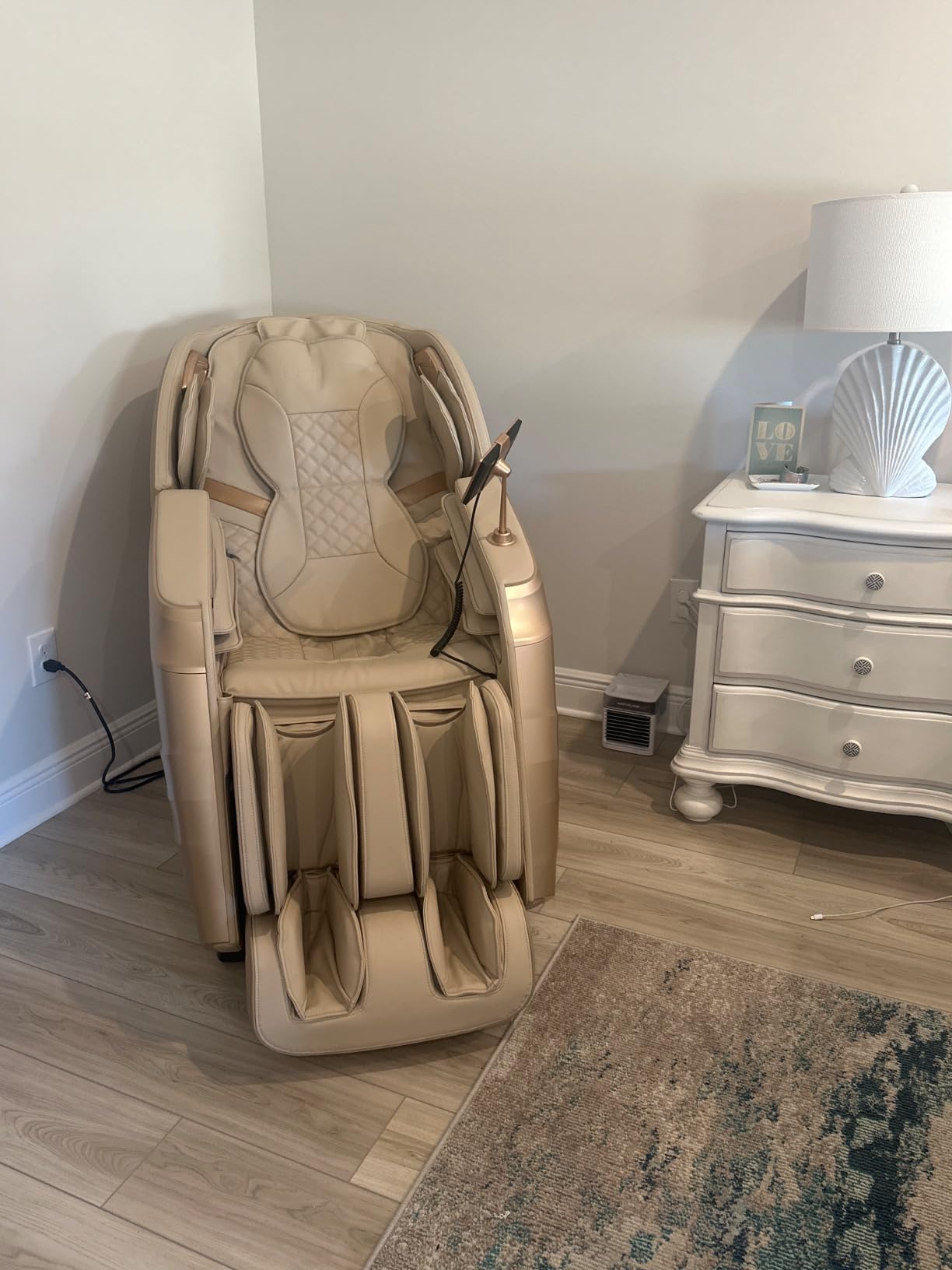 RELX Massage Chair Full Body with Body Scan, Zero Gravity, SL-Track, Cream | 20 Modes Shiatsu Massage Chair Built-in Heat System, Airbag Massage with Deep Yoga Stretch, Calfrest Extension and AI Control customer photo 2
