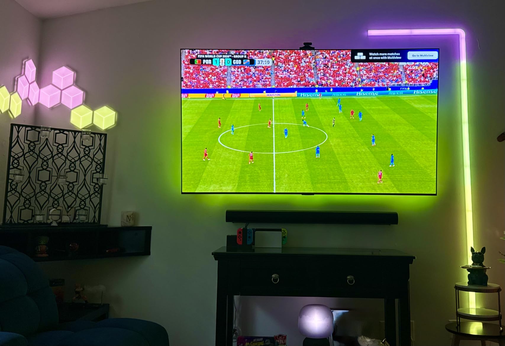 Govee TV Backlight 3 Pro with HDR Triple Camera, Sync to 55-65 Inch Screen, 5-in-1 RGBWWIC Smart LED Strip Lights for Home Theater customer photo 1