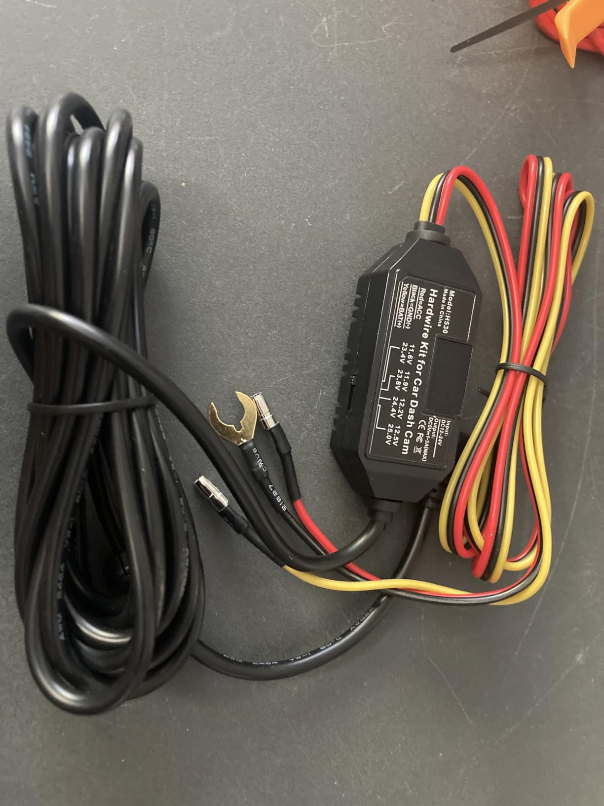 Dash Cam Hardwire Kit USB C, 12V-24V to 5V/3A Adapter Power Cable with Voltage Display, 24/7 Parking Mode, Acc Detection, 4-Level Low Voltage Protection (11.6V/11.9V/12.2V/12.5V) customer photo 2