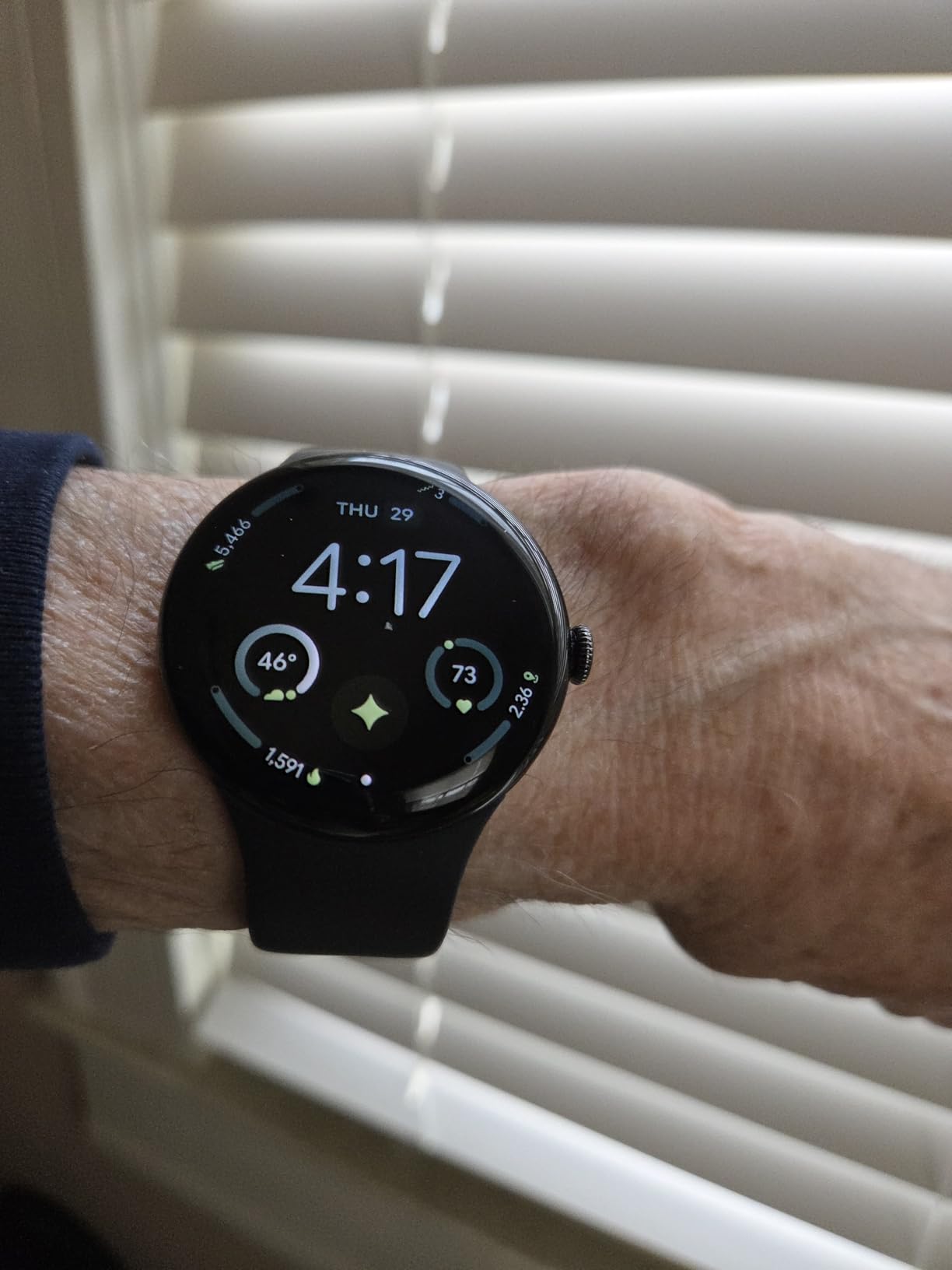 Pixel Watch 4 (45mm) - Smartwatch - Moonstone Active Band - Wi-Fi | Android smartwatch, heart rate, fitness, and sleep tracking, 30-hour battery, Gemini built in, water resistant customer photo 1