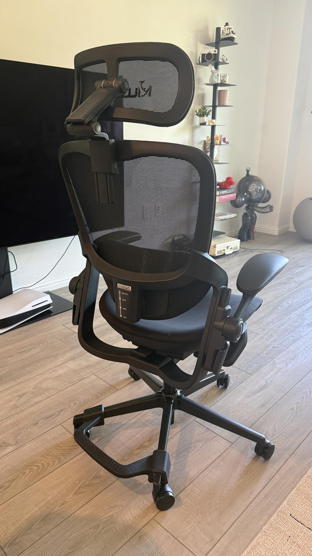 MUSSO E80 Muse Petite Ergonomic Office Chair for Women, Small Frame Adjustable Desk Chair with 3D Lumbar Support, 4D Headrest, Footrest, 90° Flip-Up Arms, 135° Recline Mesh Computer Chair customer photo 1