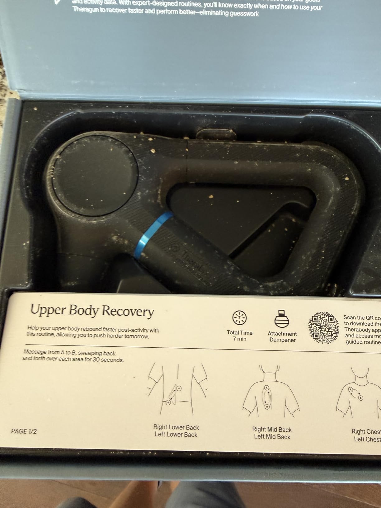 TheraGun Prime (6th Generation) Massage Gun by Therabody - Deep Tissue, Powerful Massage in a Rugged, Durable Design for Reliable Recovery & Pain Relief customer photo 1