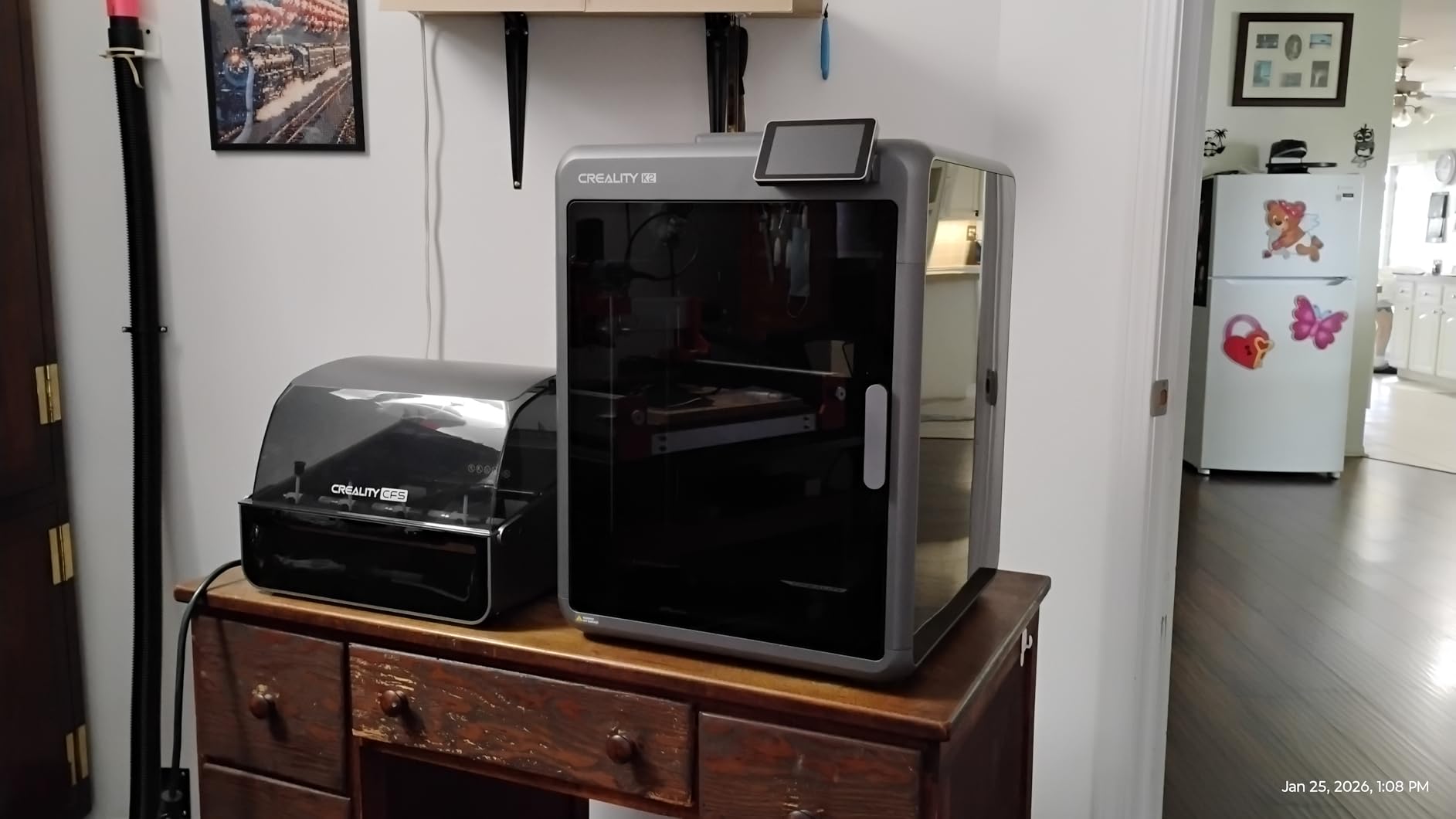 Creality Official K2 Combo(A) 3D Printer, Multi-Color Printing with CFS, 600mm/s High-Speed, AI Cameras, Full Auto-Leveling, Dual Z-Axis, 260x260x260mm Build Volume customer photo 1